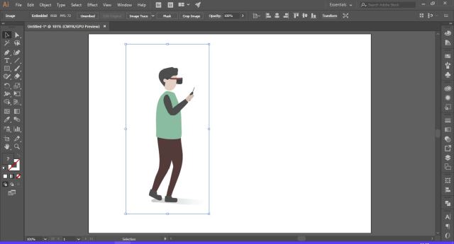 make the image bigger and image trace