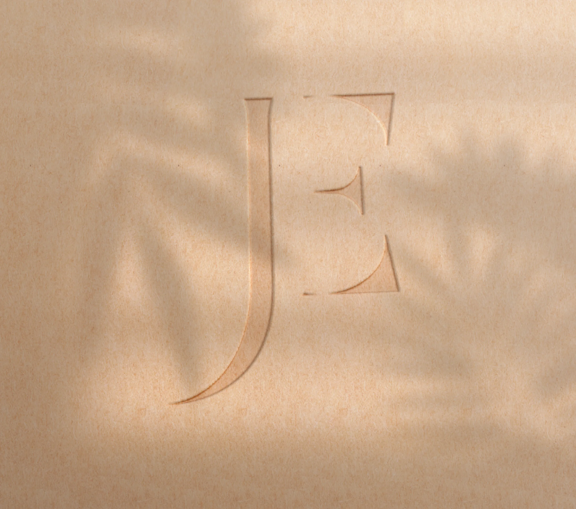 Jonathan Eliasi, embossed monogram mockup