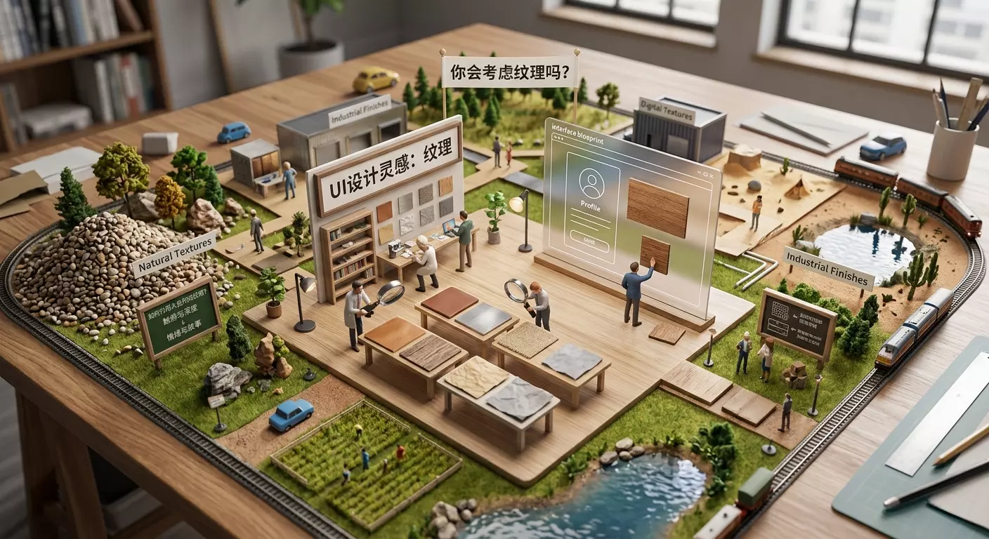 UI设计灵感:你会考虑纹理吗?