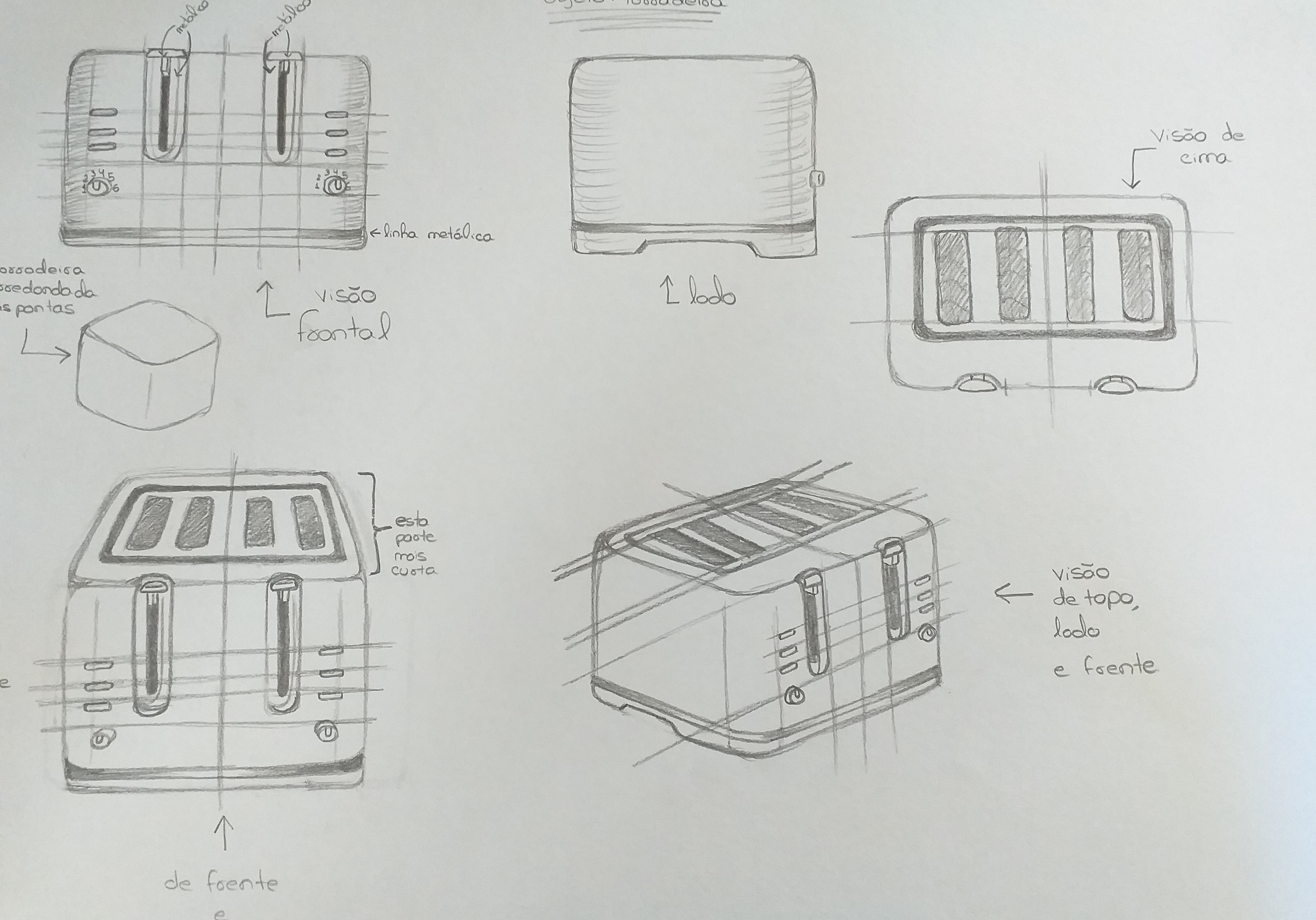 Toater Drawing Studies
