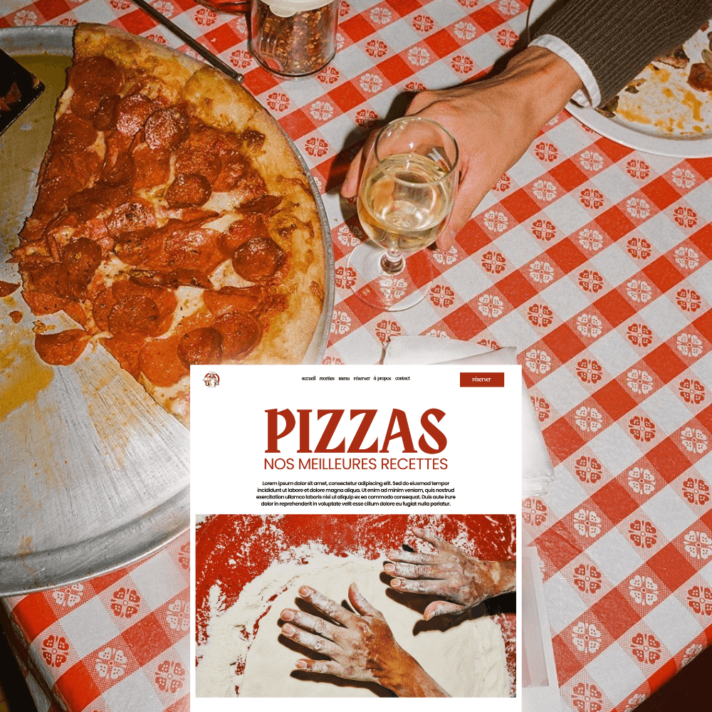 Screen from a fictional news mobile app on a blue gradient background