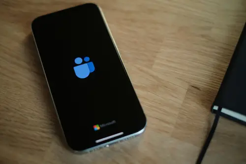 Microsoft Teams application on smartphone screen