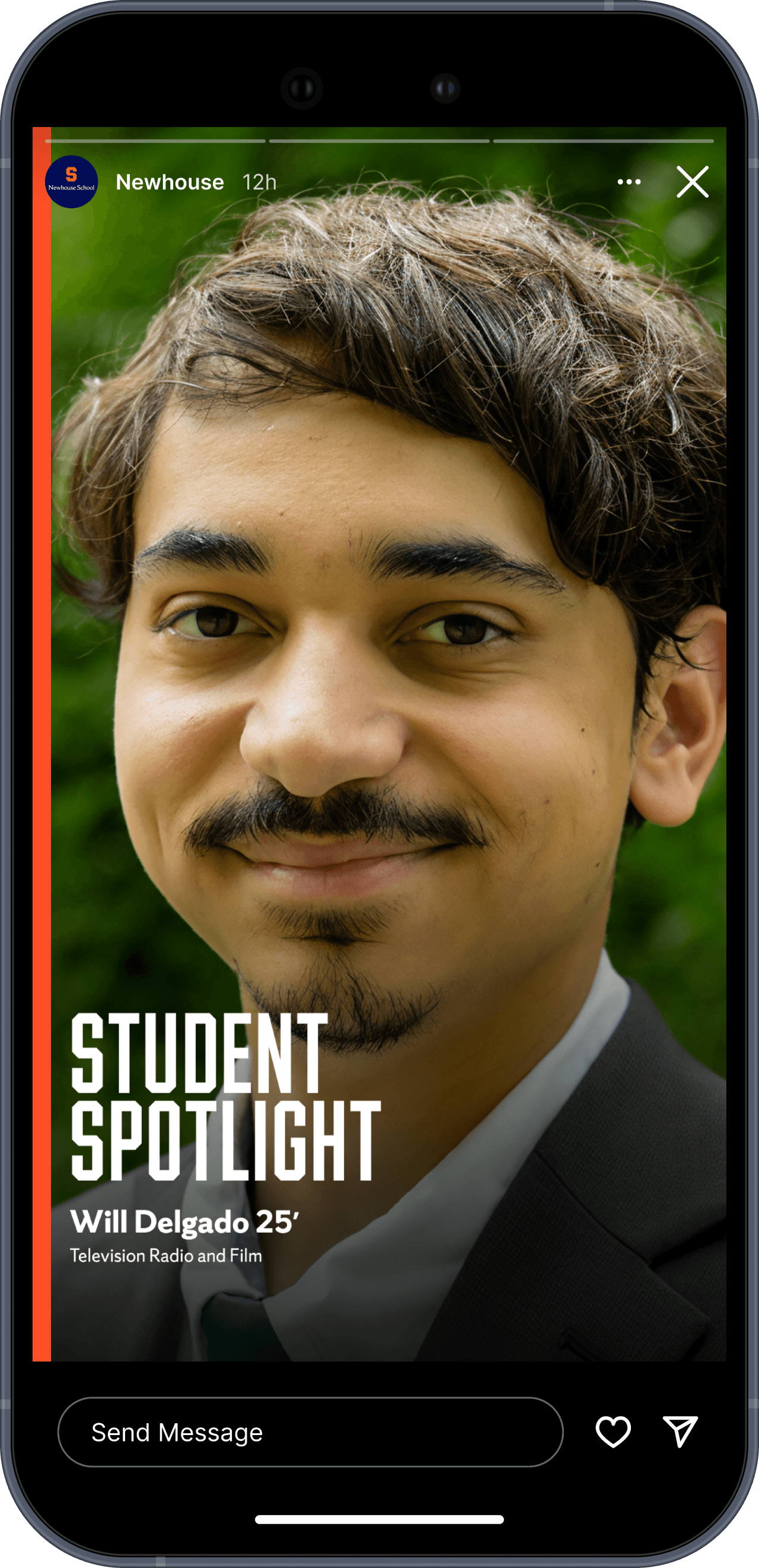 Corner of a black smartphone screen against a peach backdrop, showing the ODE app icon (red-orange rounded square with white geometric logo) next to the Mail icon, with the time reading 9:41.