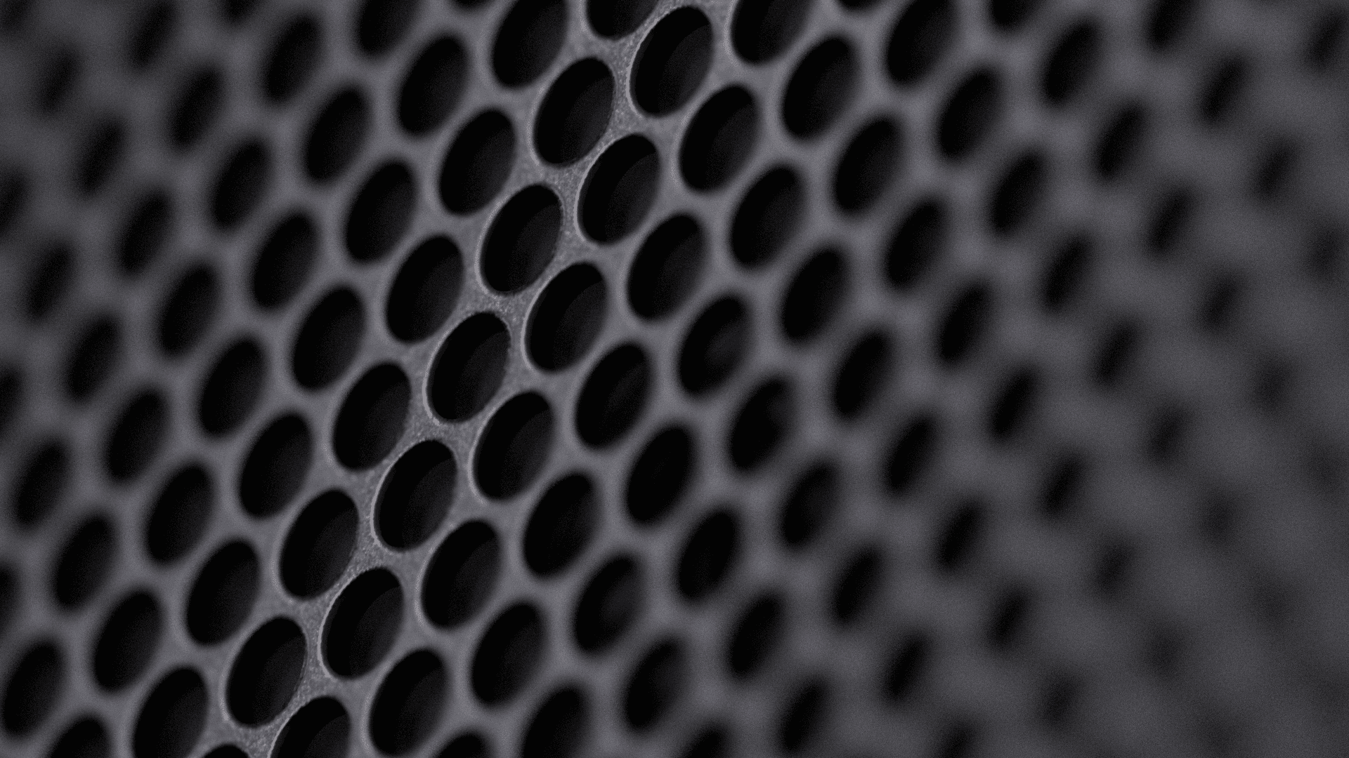 Close-up 3D render of the Meetup 2 speaker grille