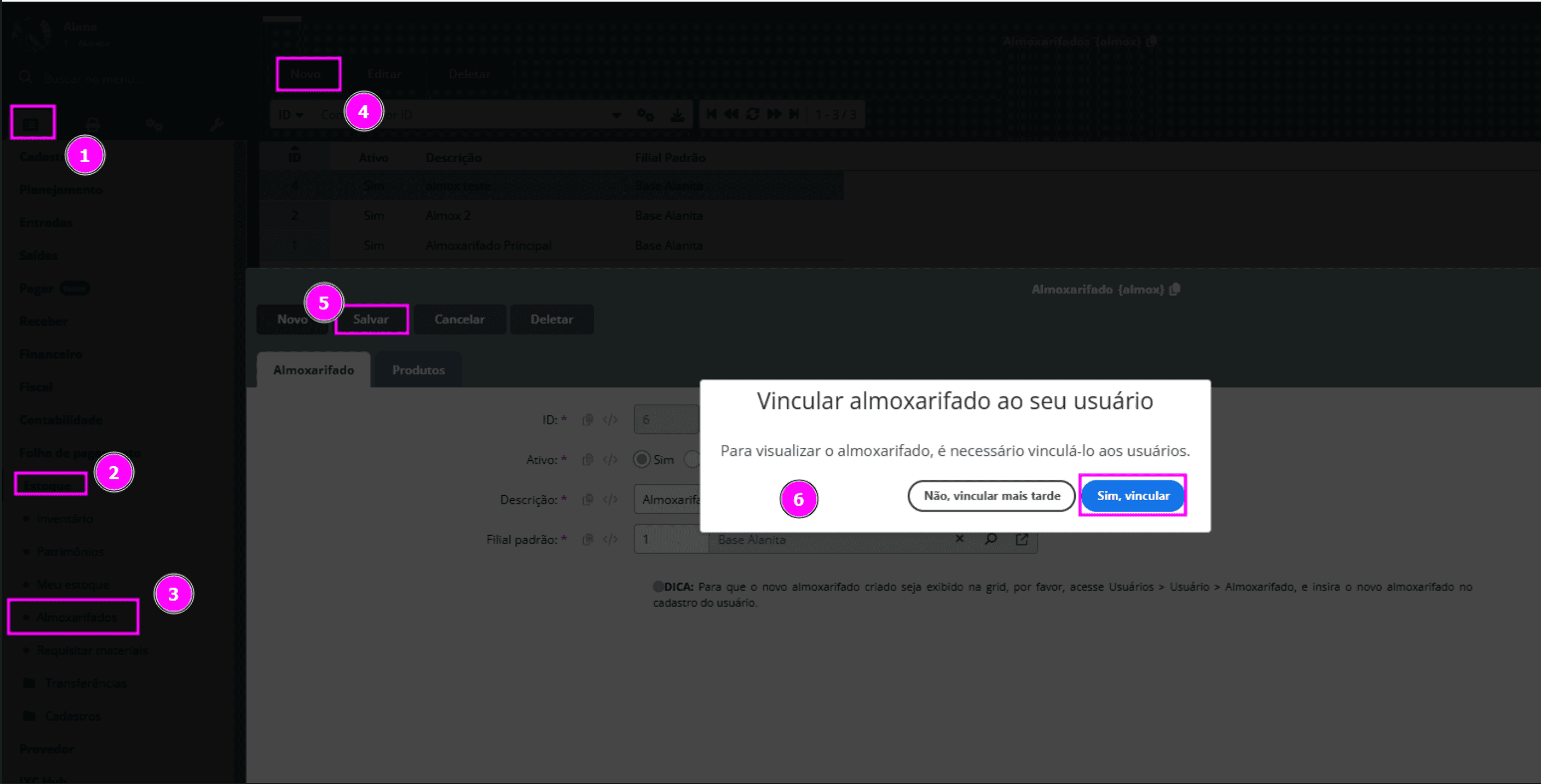 Vínculo implementado
