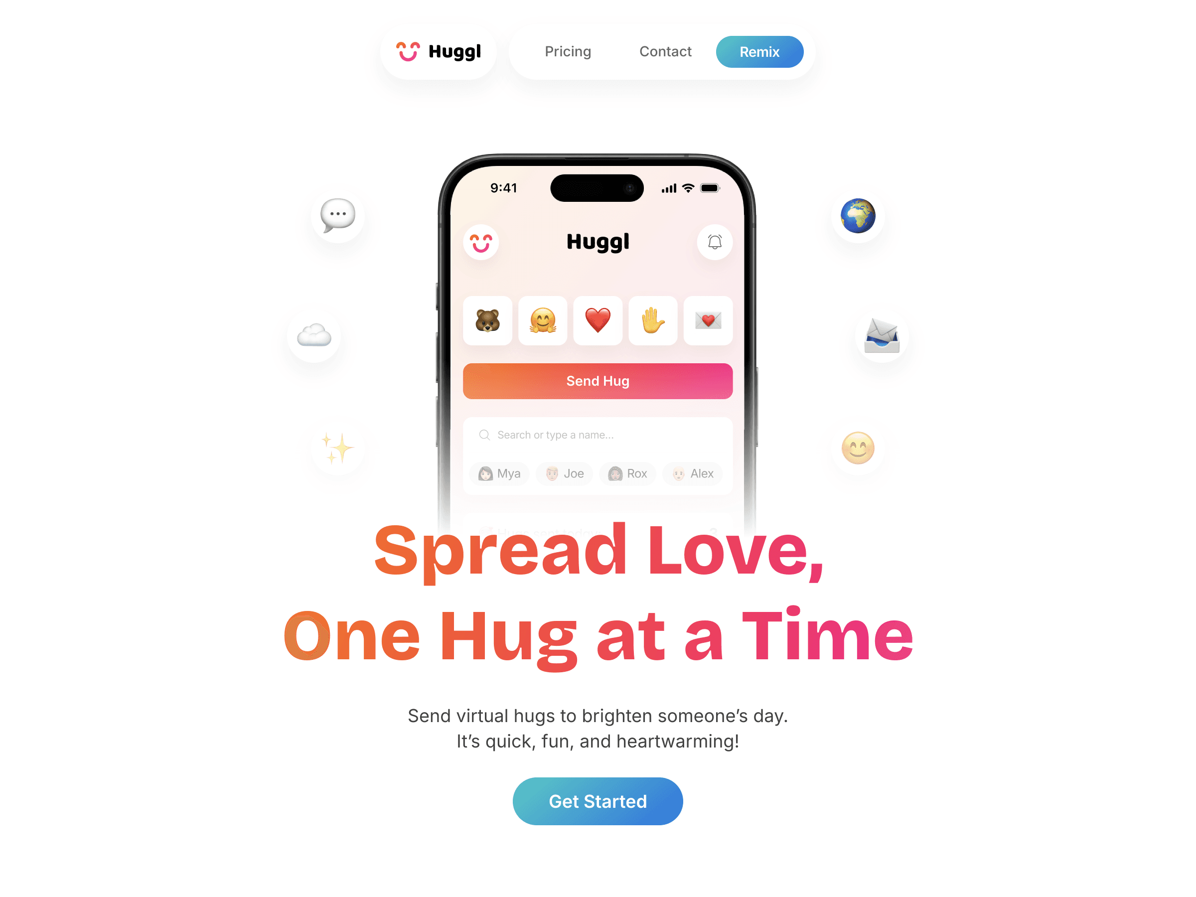 Framer template - Huggl