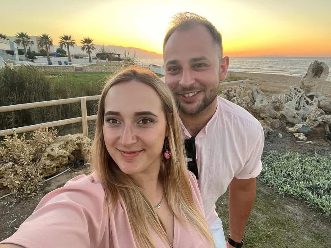 photo of the happy couple