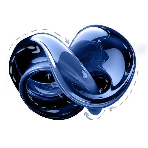 Grey metallic flower shaped object