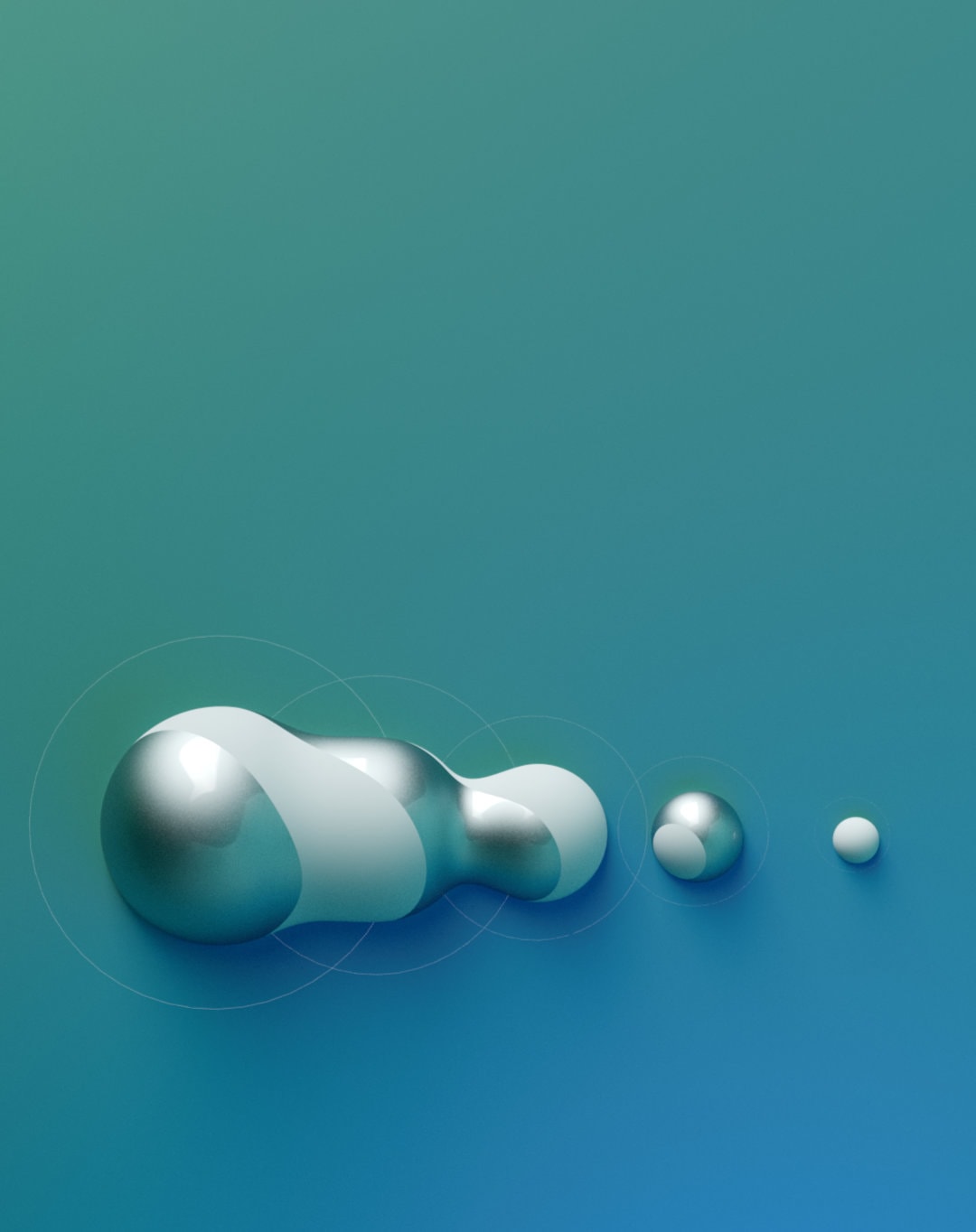 Eine dynamische Visualisierung der Mercury.ai Technologie: Fließende silberne Formen und geometrische Details symbolisieren die Flexibilität und Präzision moderner Künstlicher Intelligenz.