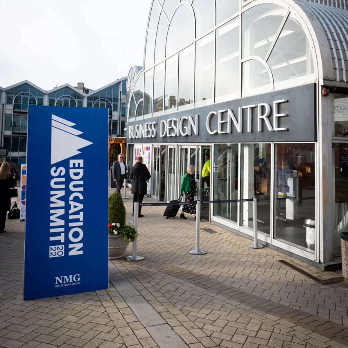 Outdoor signage for an event at Business Design Centre London