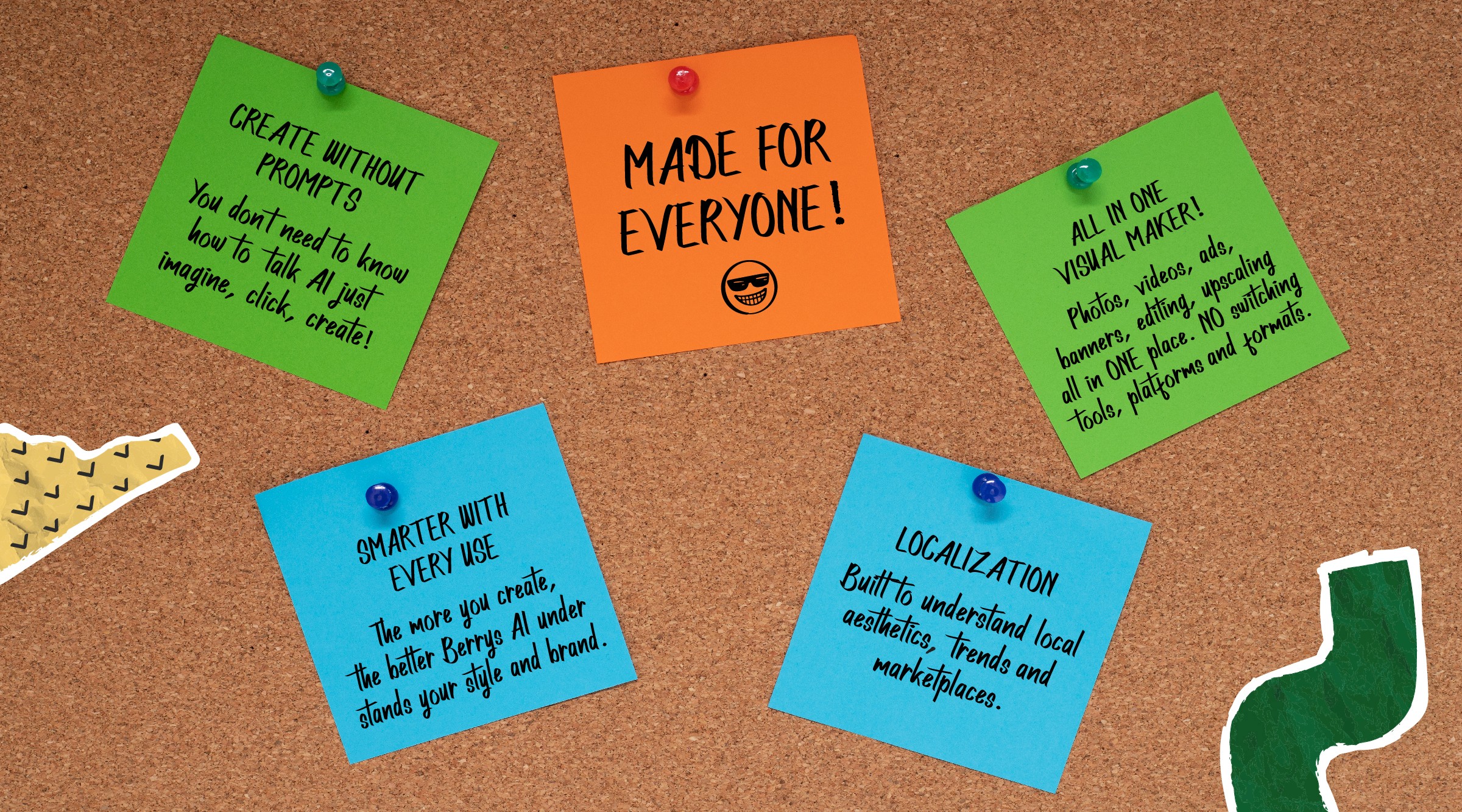 Two abstract organic shapes with vibrant gradient colors