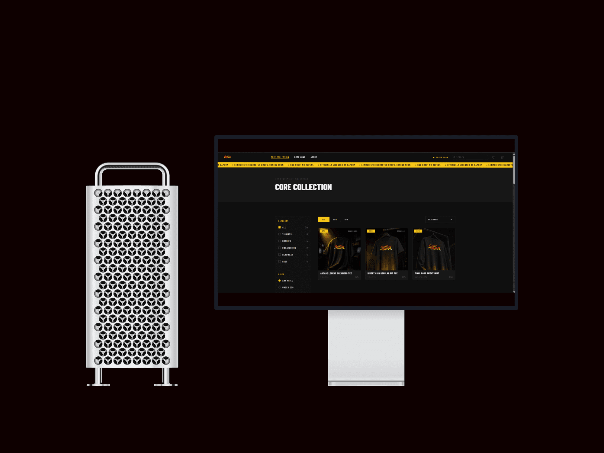 SF Apparel storefront design
