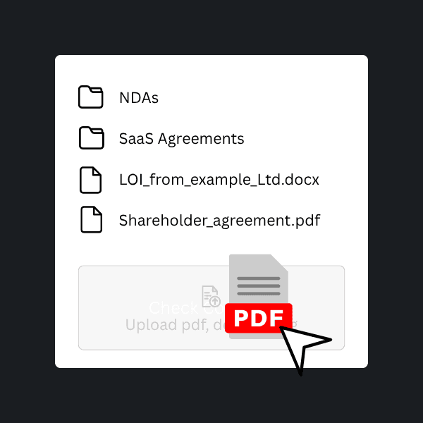 Simply drag and drop your contracts
