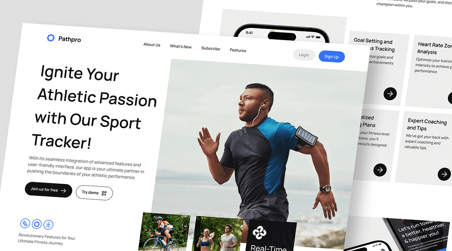 Landing page responsive conçue pour un coach en développement personnel