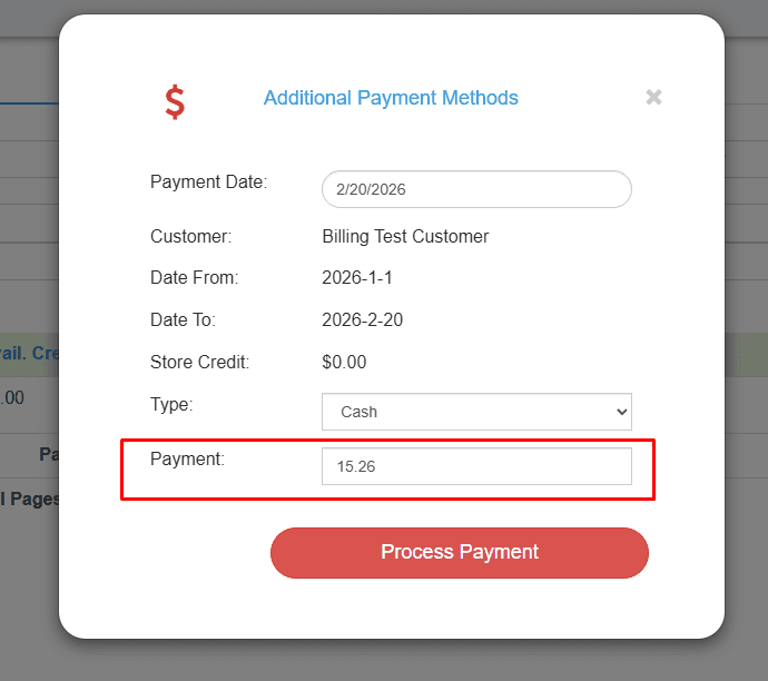 Payment methods