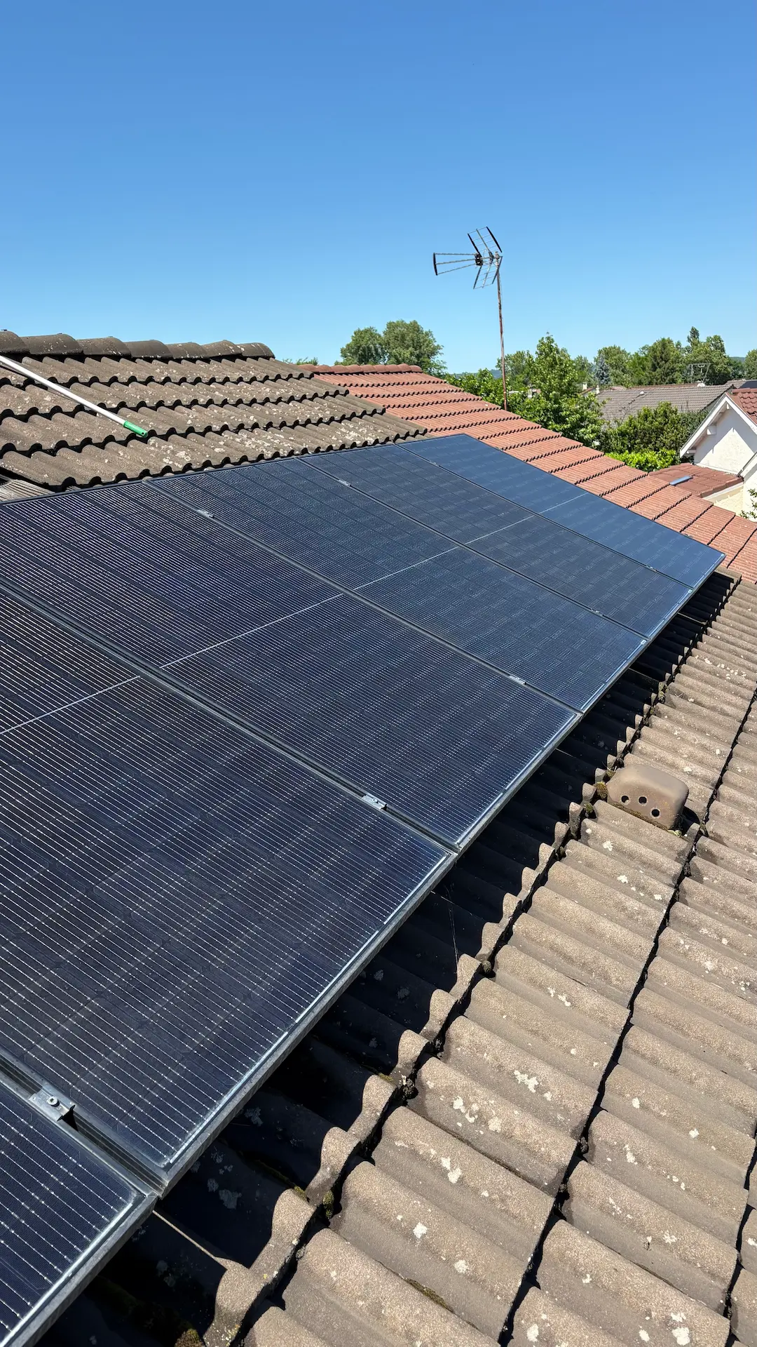 Panneaux solaires propres