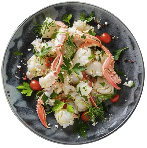 Crab and shrimp salad