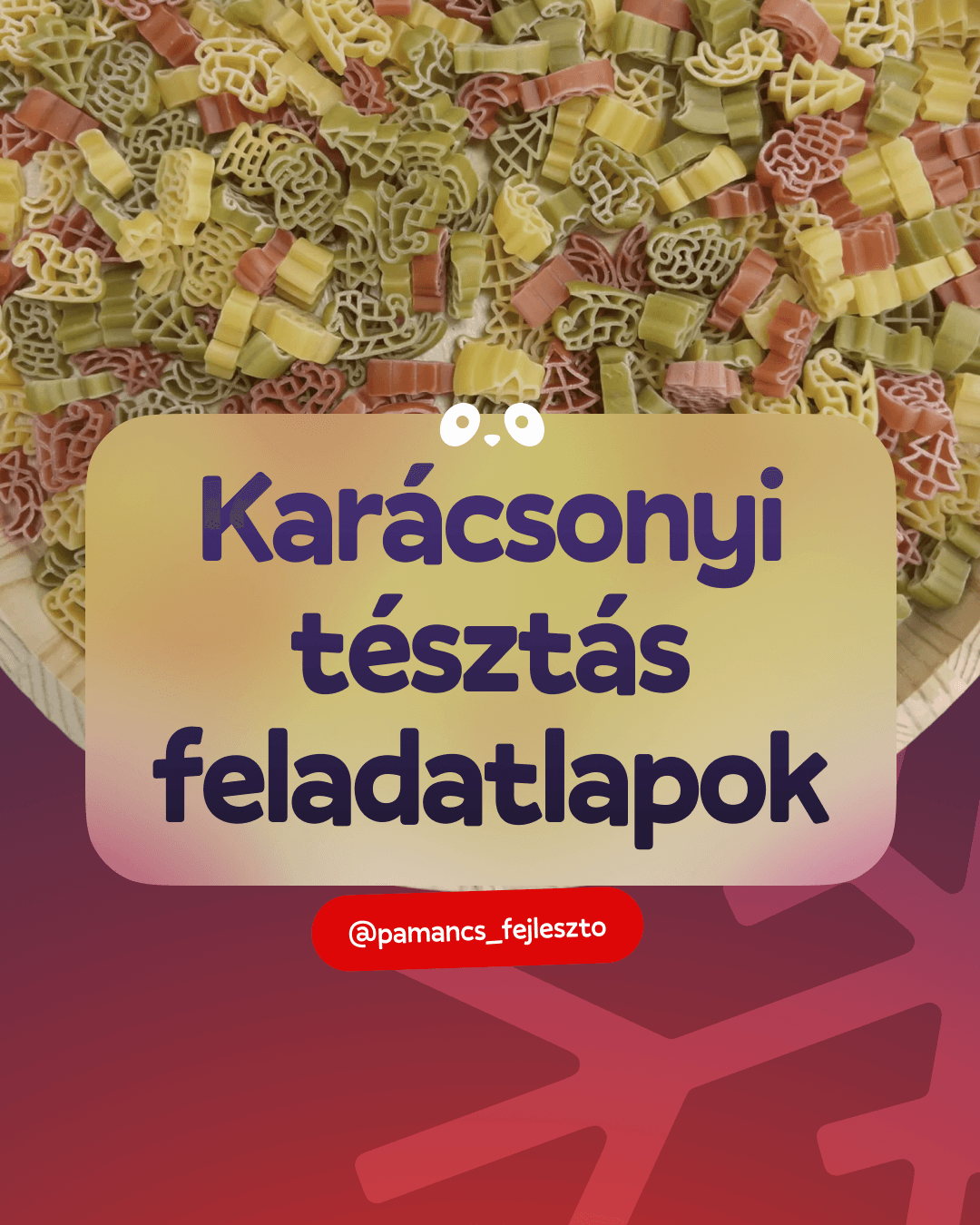 karácsonyi tésztás feladatlap 1