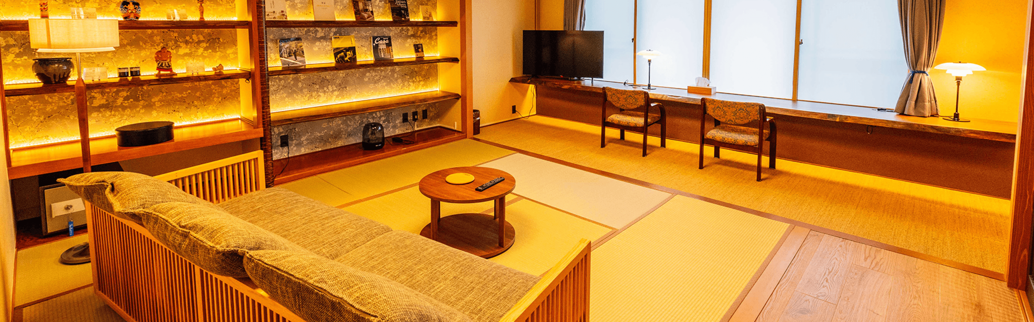 A room decorated with traditional Miyagi designs