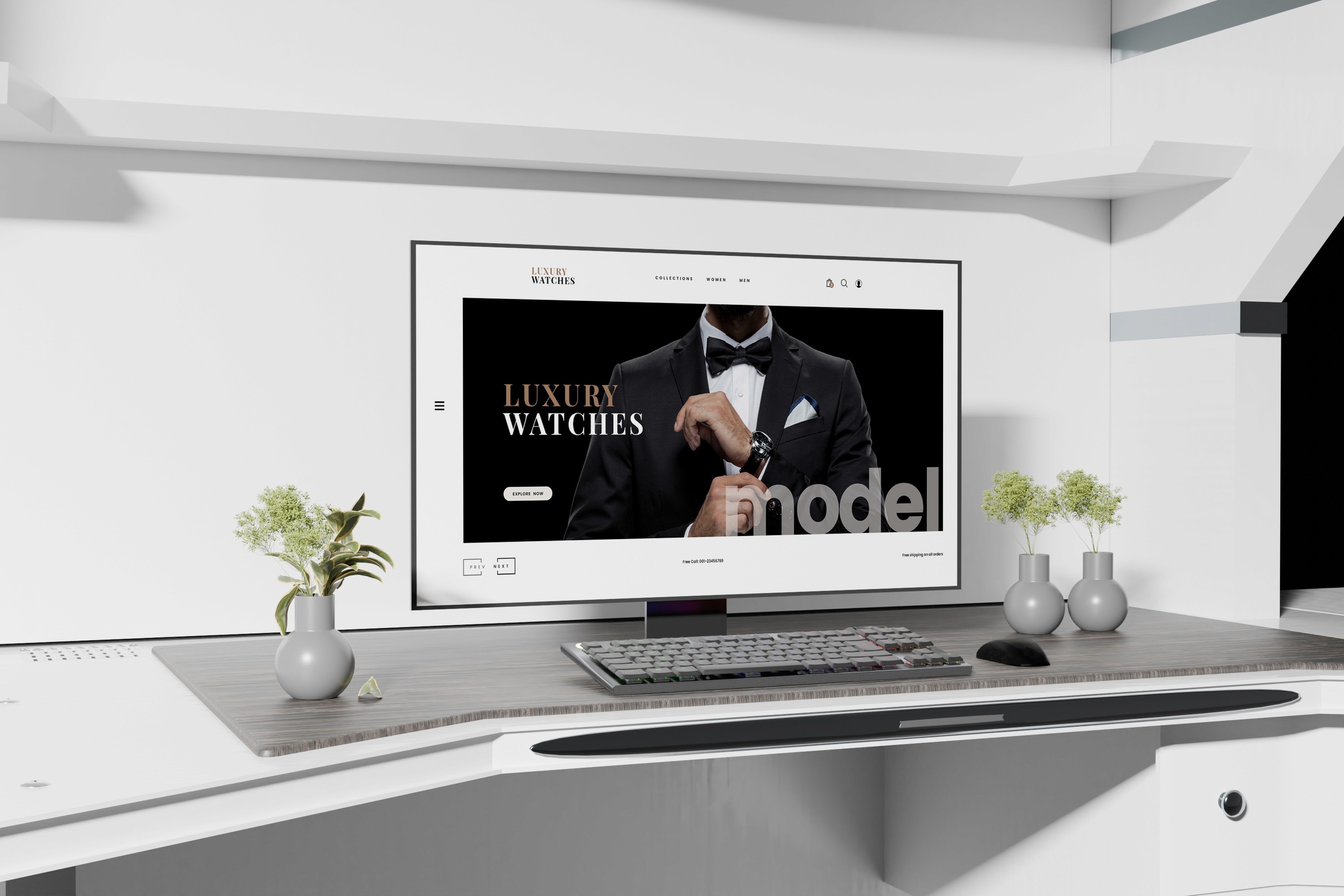 Luxury Watches Website Design