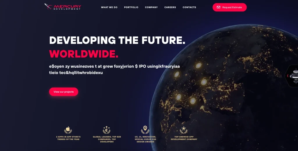 Mercury Development Screenshot