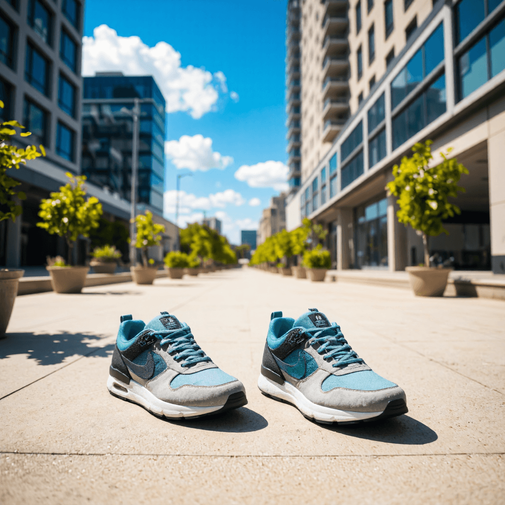 product photography of sneakers