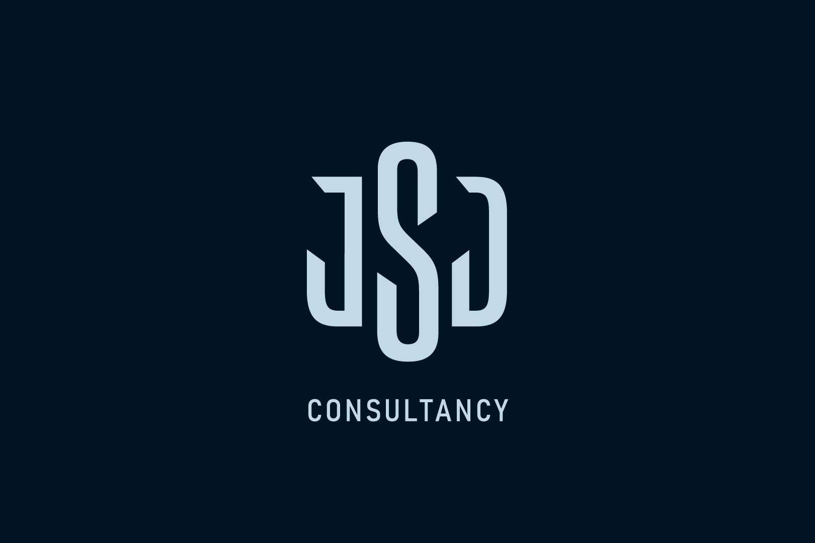 Logo de la consultoría JSD sobre fondo oscuro