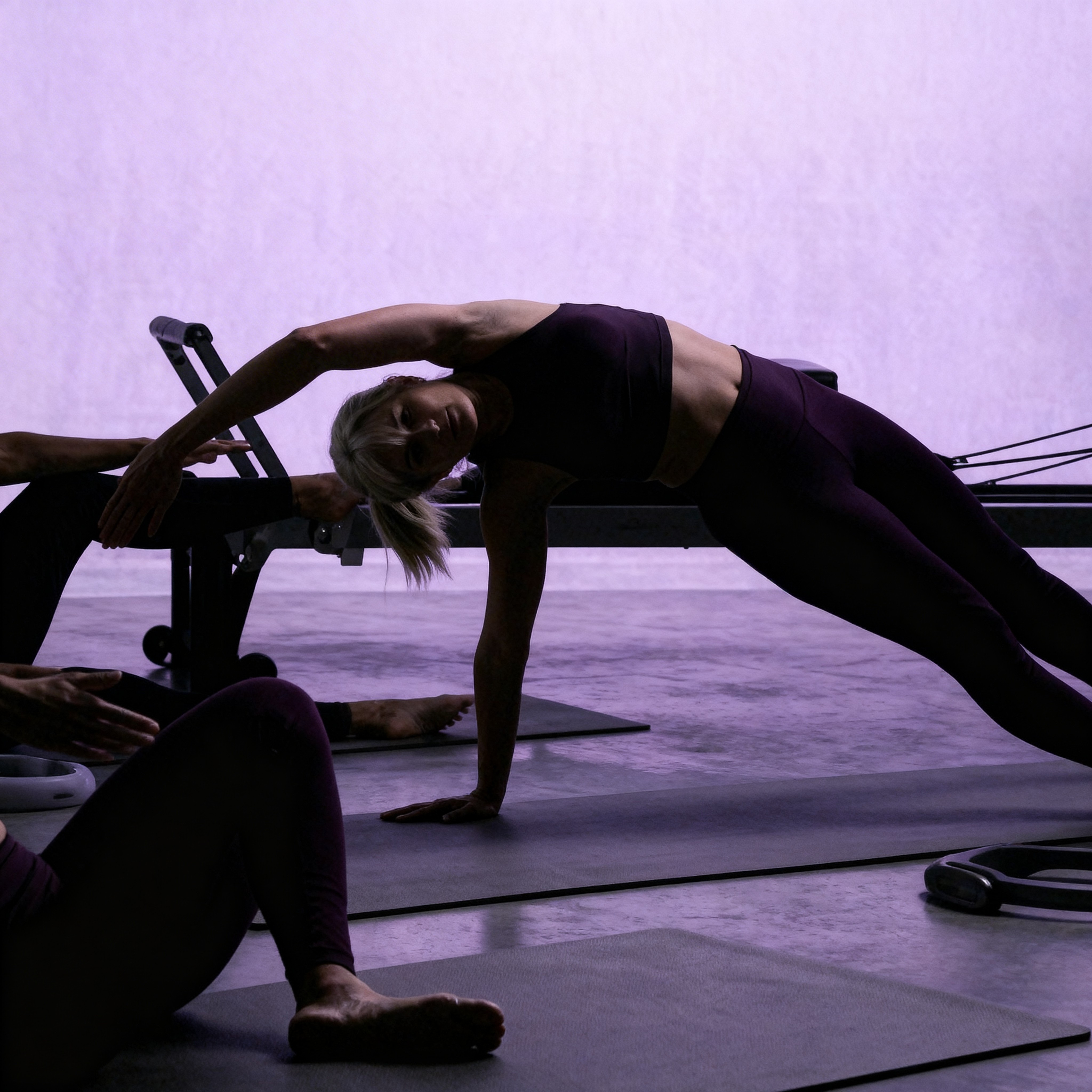 Coach explaining something to an athlete