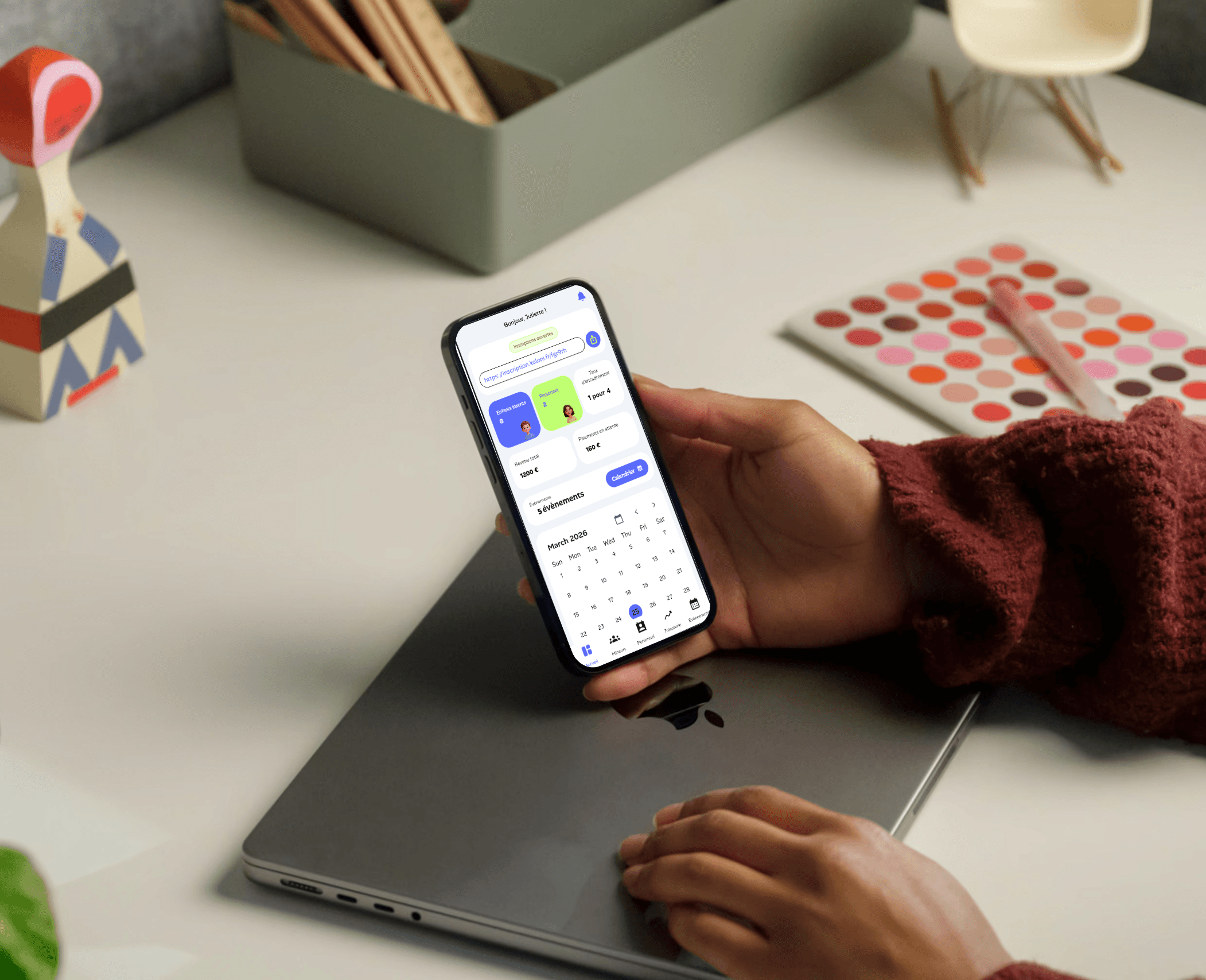 A mockup of Freelio's mobile app