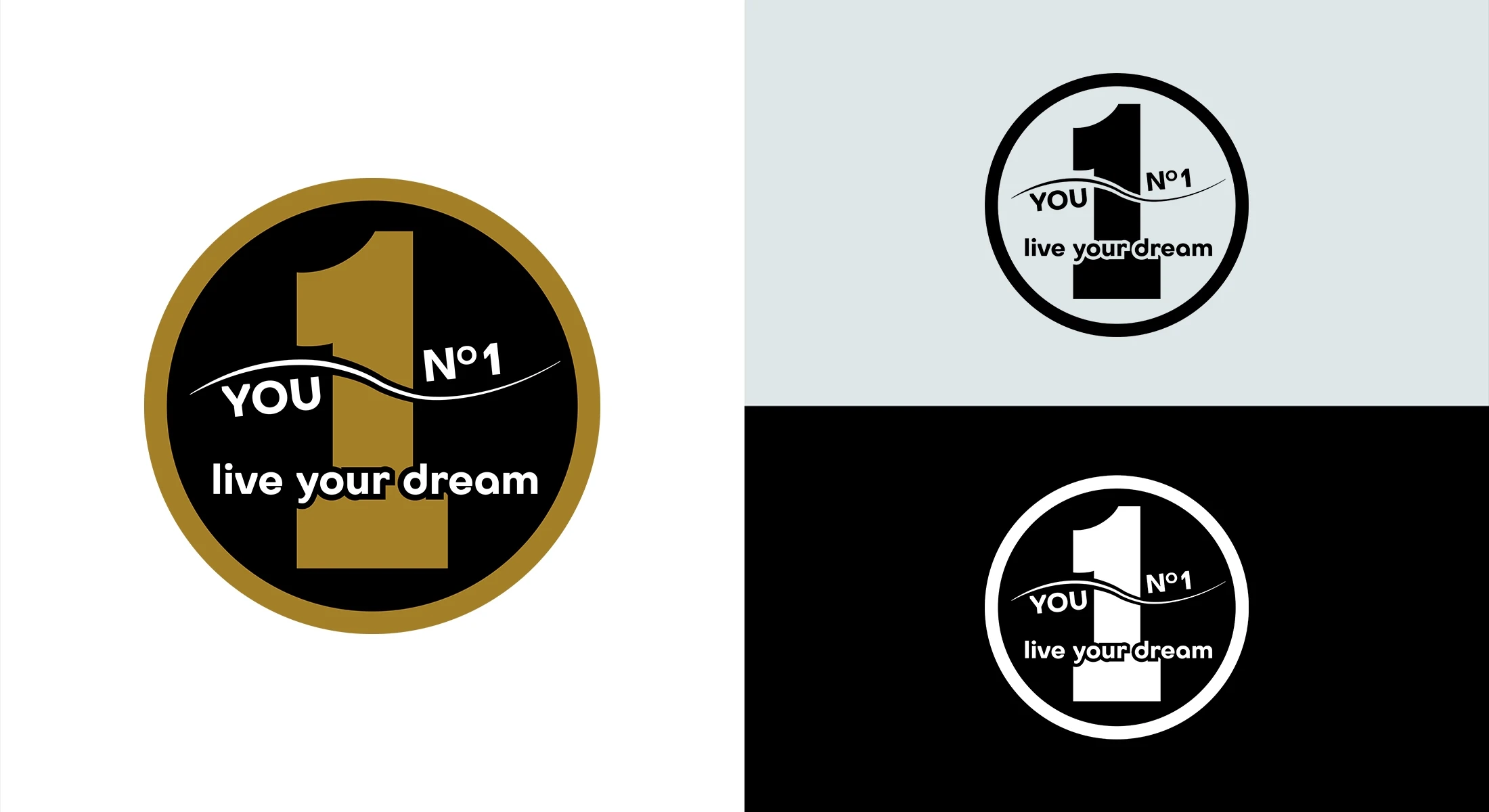 Wersje kolorystyczne logo YouNr1