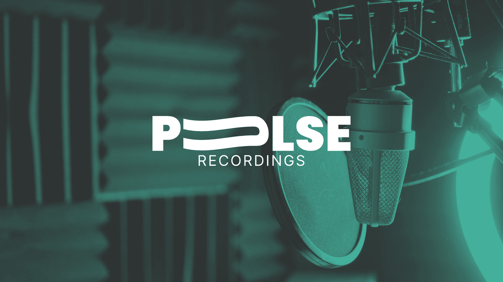 Pulse recordings logo e brand identity