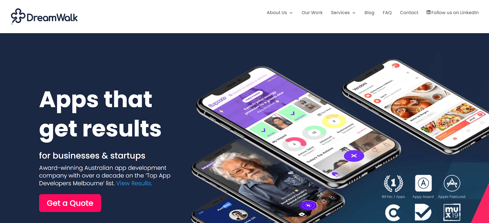 DreamWalk App Development One of the Best Mobile App Design Agencies in Australia