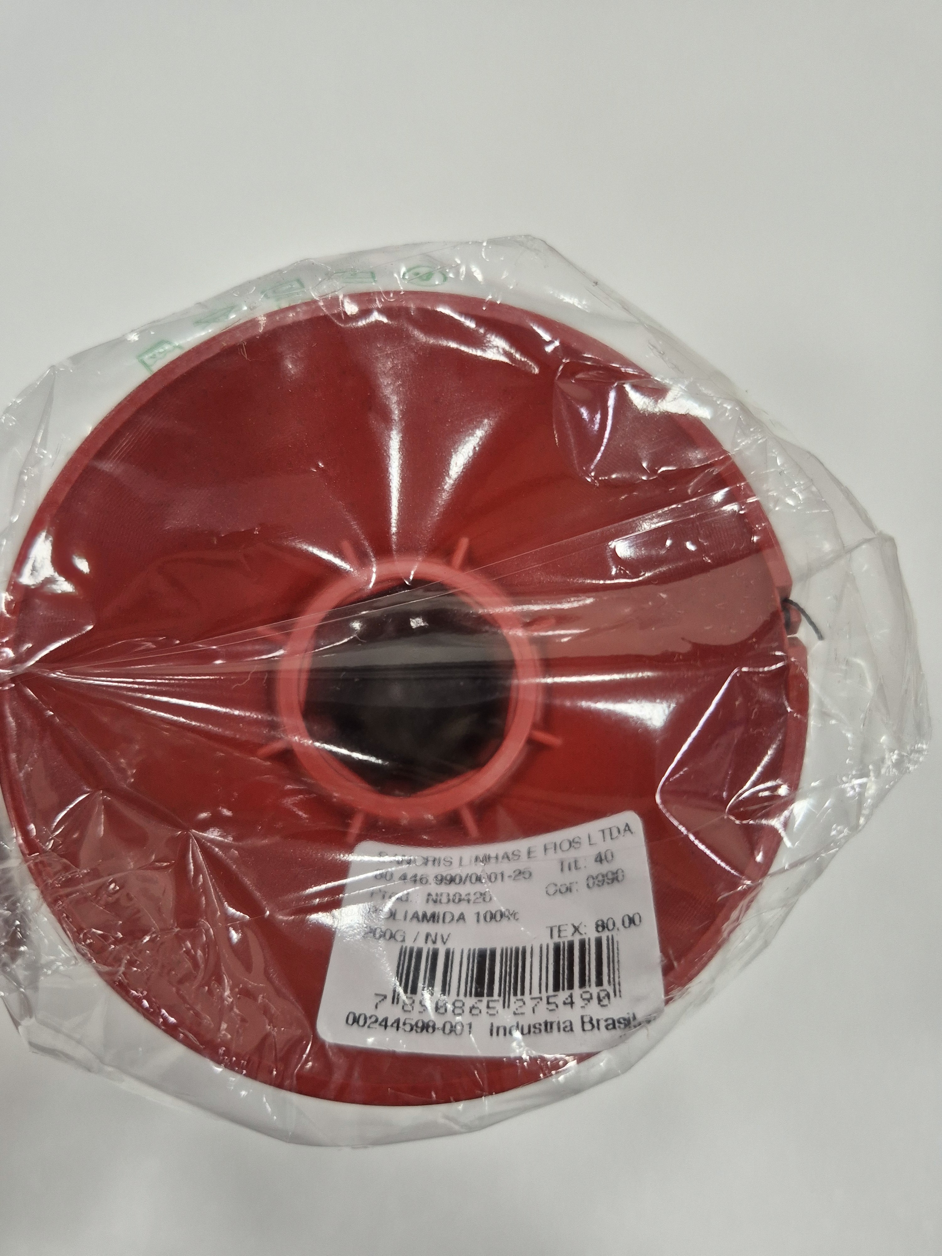 Linha Nylon Bonderizado Preta 200g TIT.40