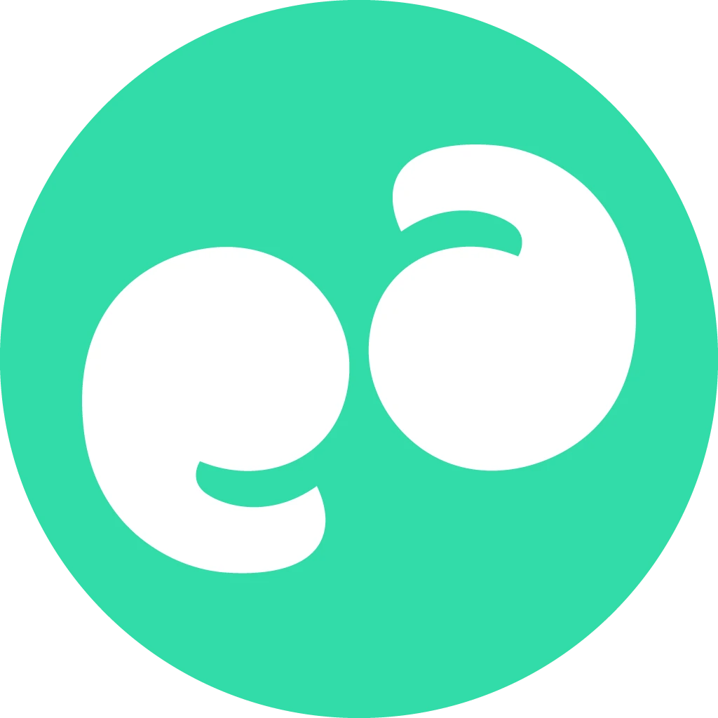 learn Favicon in Weiß in Grünem Kreis