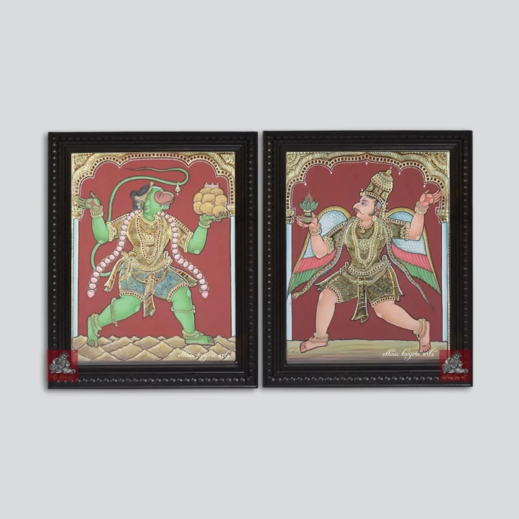 garudan tanjore painting
