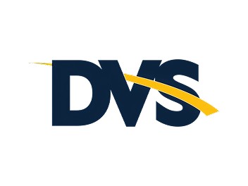 DirectViz logo featuring a navy blue wordmark with a yellow swoosh design.