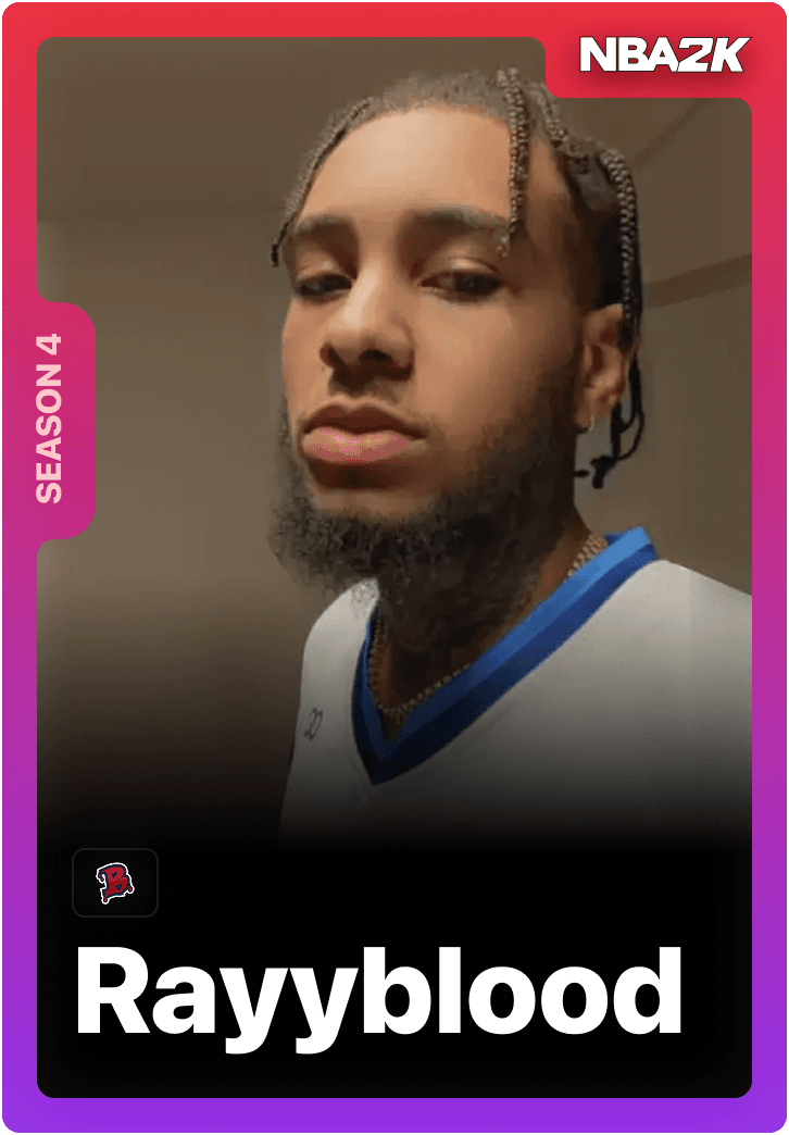 Rayyblood NBA 2K professional gamer competing on 1v1Me