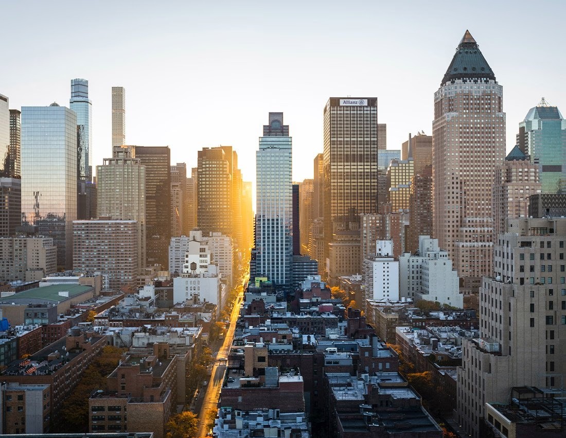 skyline bureaux immeubles d’entreprise quartier d’affaires tours modernes architecture corporate