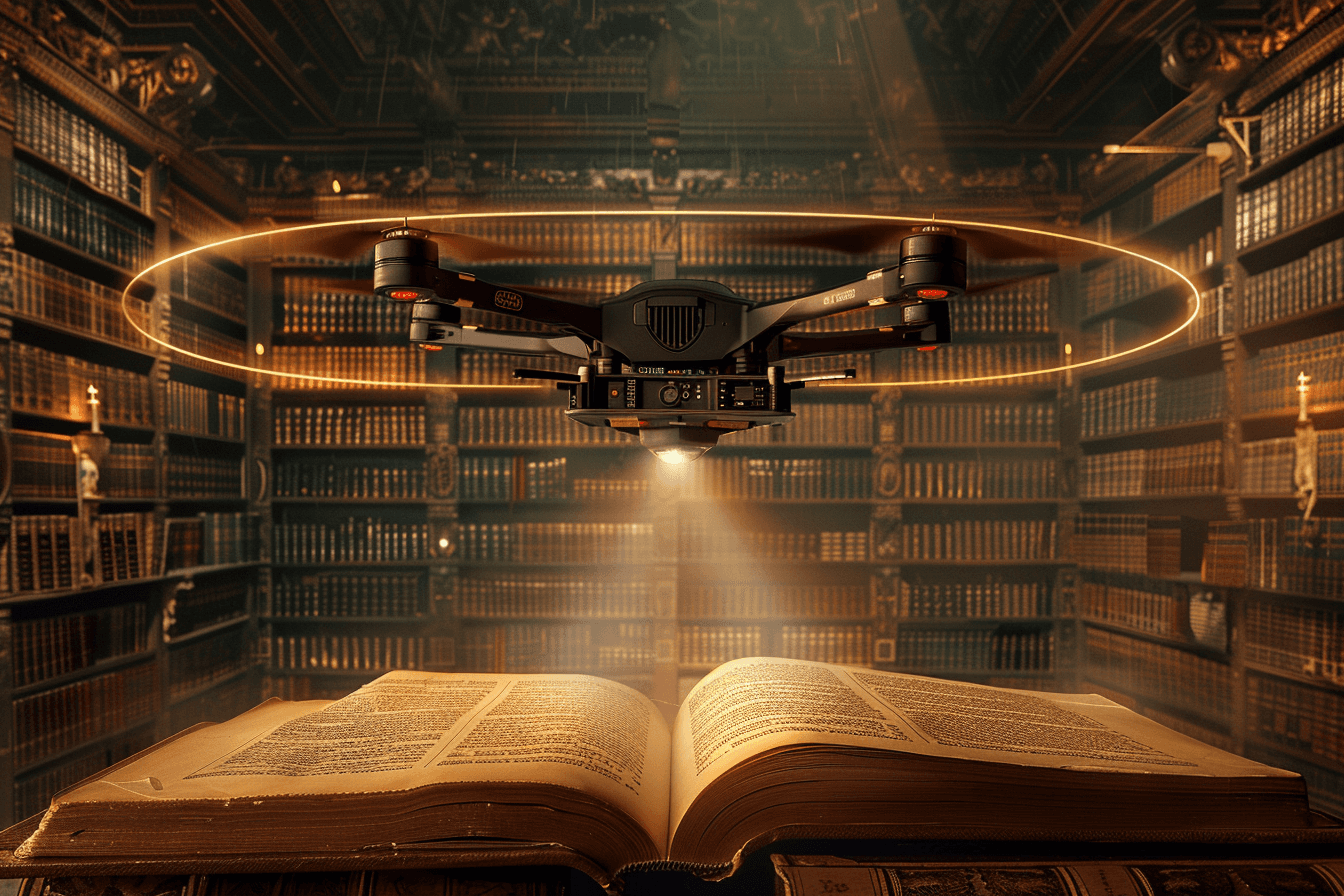 An AI Drone Scanning historical documents and digitizing them-mediaguru