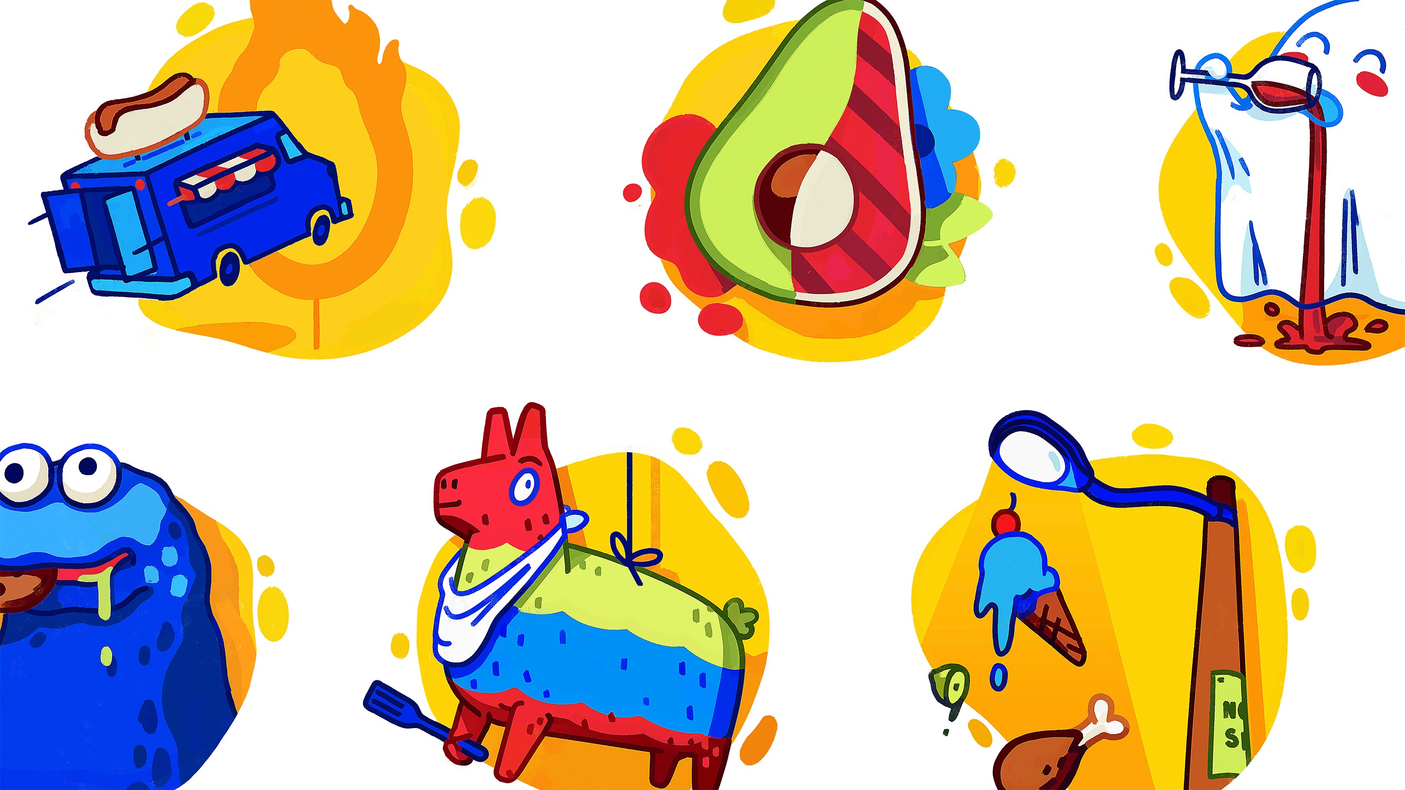 Large outdoor billboard amid trees, showing a purple-to-peach gradient background with the white text “Your mental health, simplified.” and a small purple gradient pill-shaped logo above the word “Circular.”