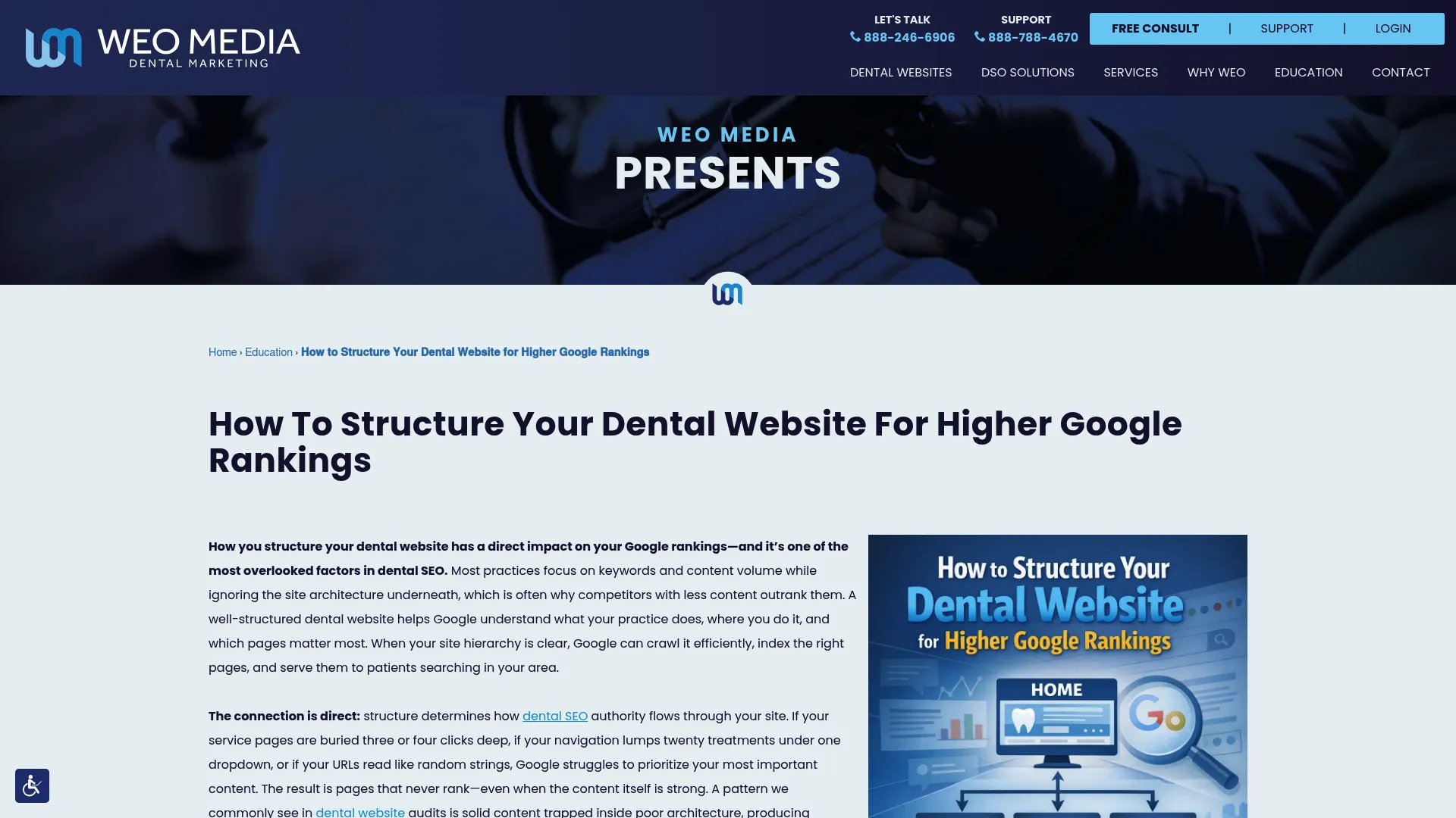 Screenshot of weomedia.com