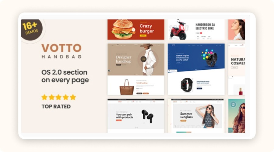 Votto theme homepage