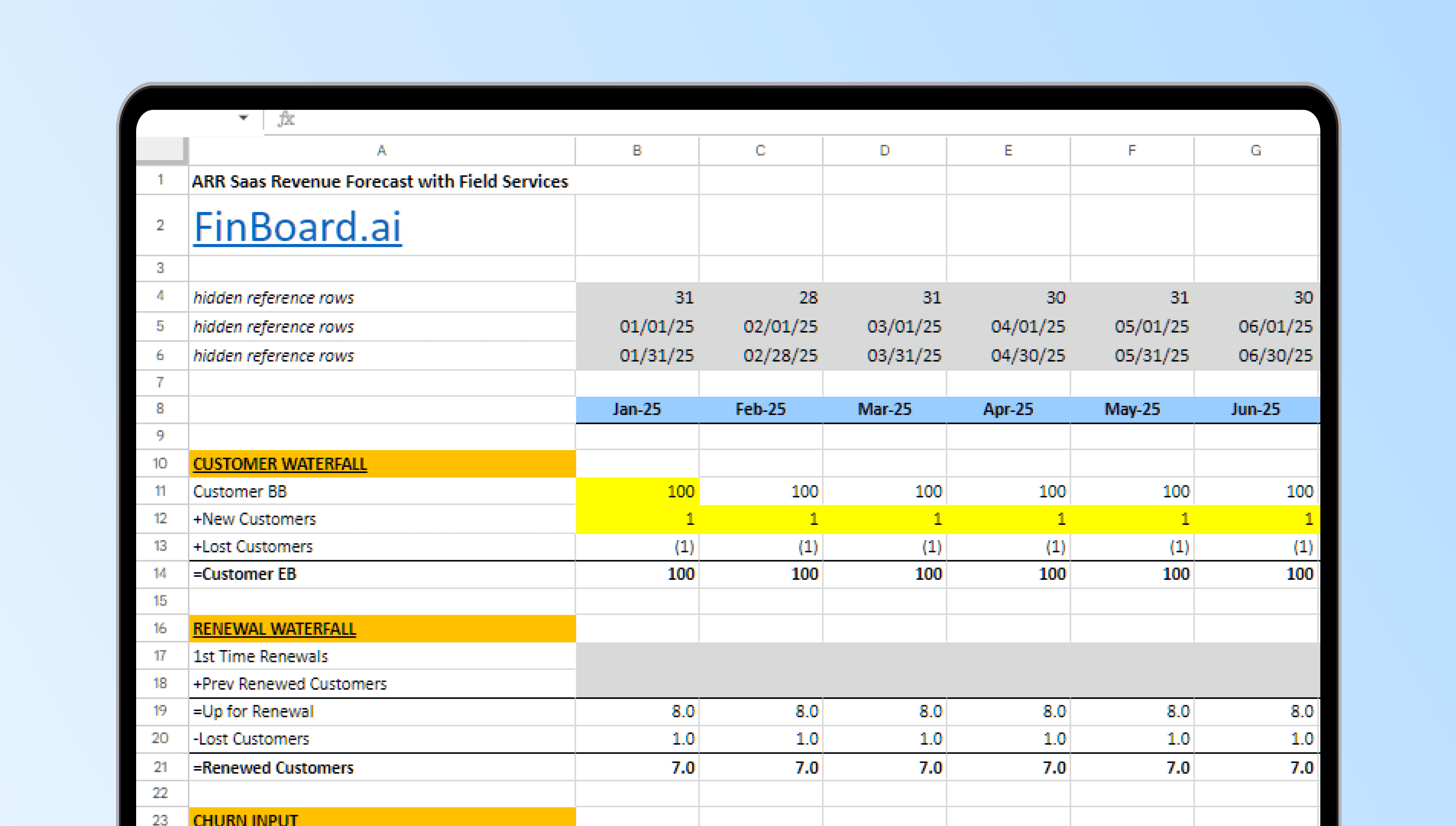 ARR & MRR Template
