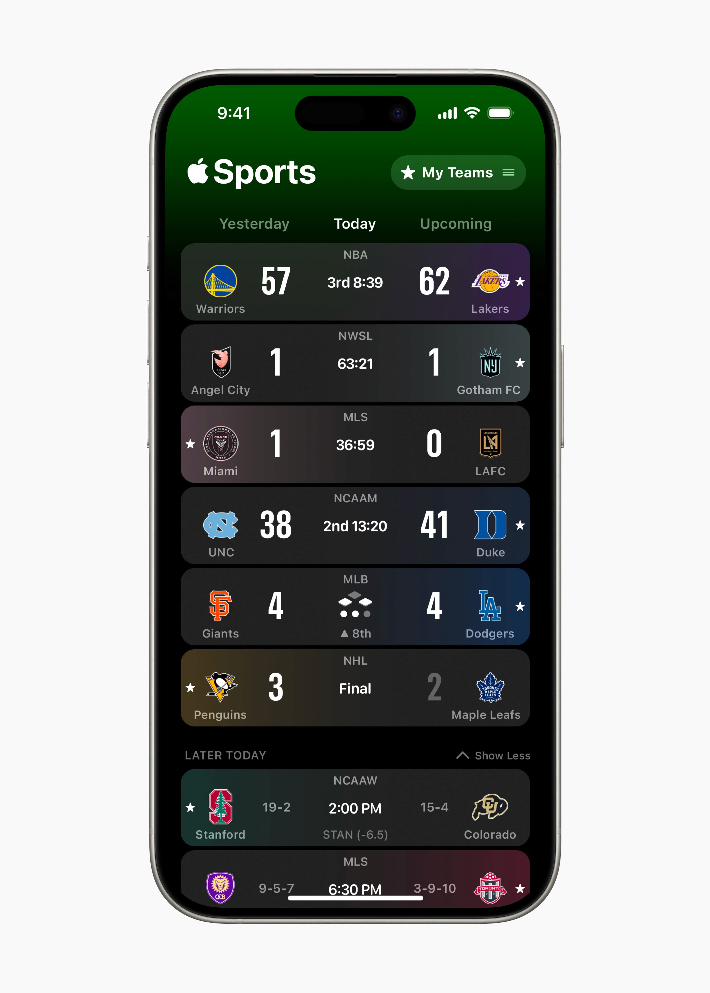 Credit: Apple Sports
