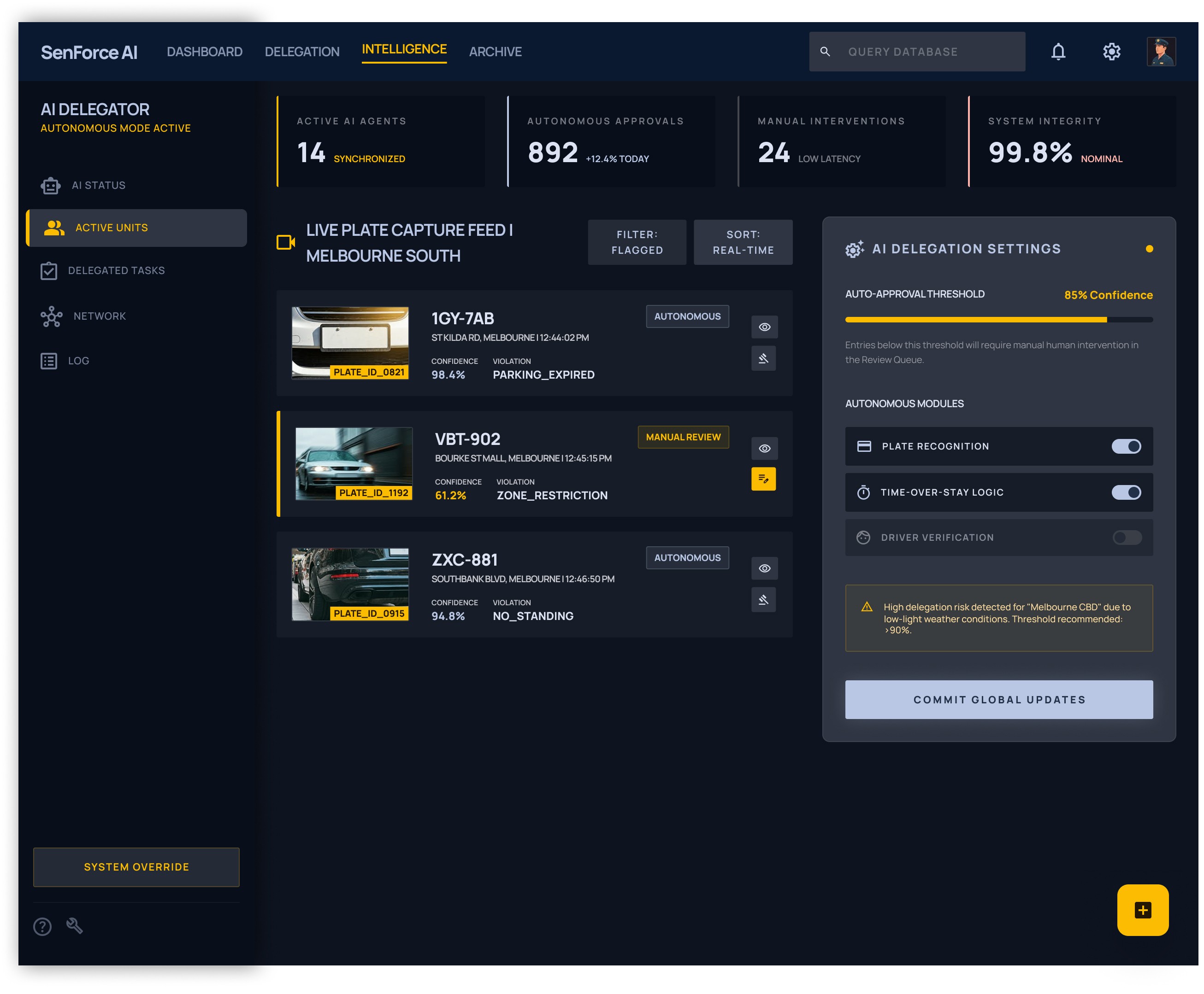 Phone showing Bloomy UI