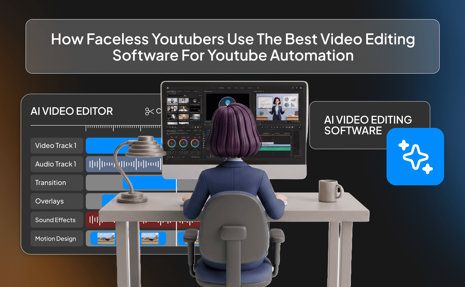How faceless Youtubers use the best video editing software for Youtube automation