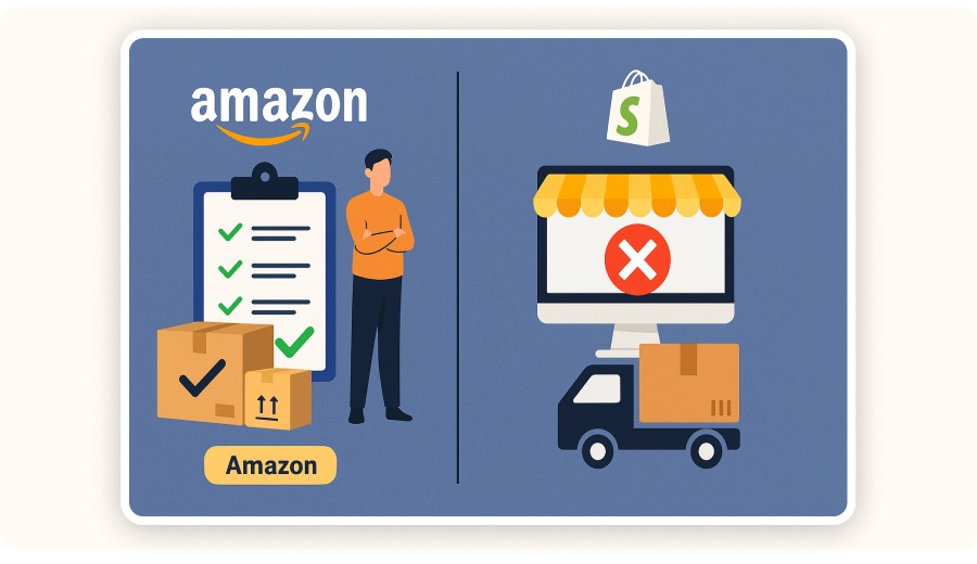 Amazon vs standard dropshipping course