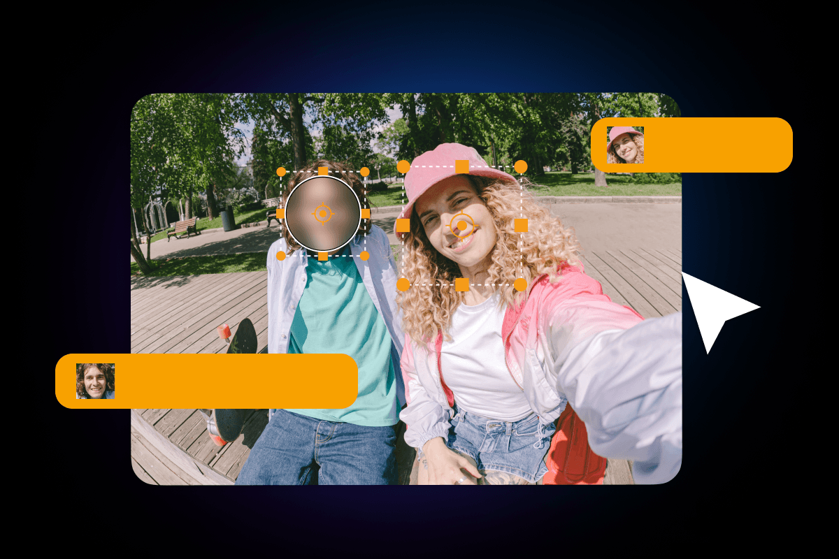 blur face with Nero Ai