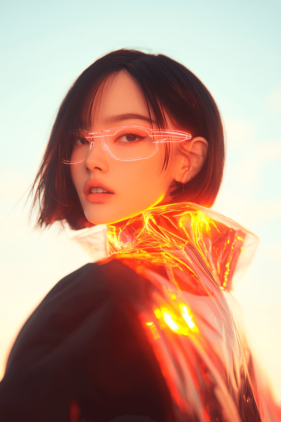 Athlete winning a race