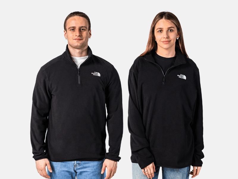 Face Quarter Zip Fleece Jacket